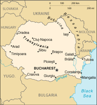 Karte von Rumnien